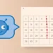 Illustration of a friendly blue chatbot face in a chat bubble next to a wall calendar, with a red dashed line marking a cutoff date and calendar pages tearing away beyond it