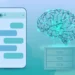 Illustration of a smartphone showing an AI chat conversation beside a glowing brain-shaped network of nodes over a filing drawer, symbolising how chatbots remember