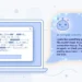Flat illustration of a laptop showing a confusing error dialog next to a friendly chatbot speech bubble translating the error into simple words